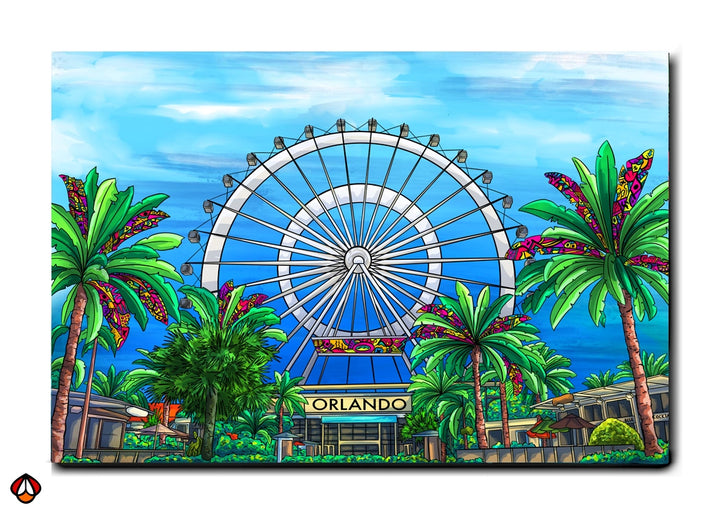 Orlando's Iconic Wheel – A Splash of Color and Fun