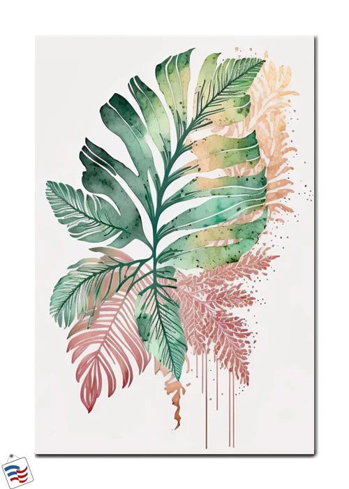 Blush Tropics - A Watercolor Elegance