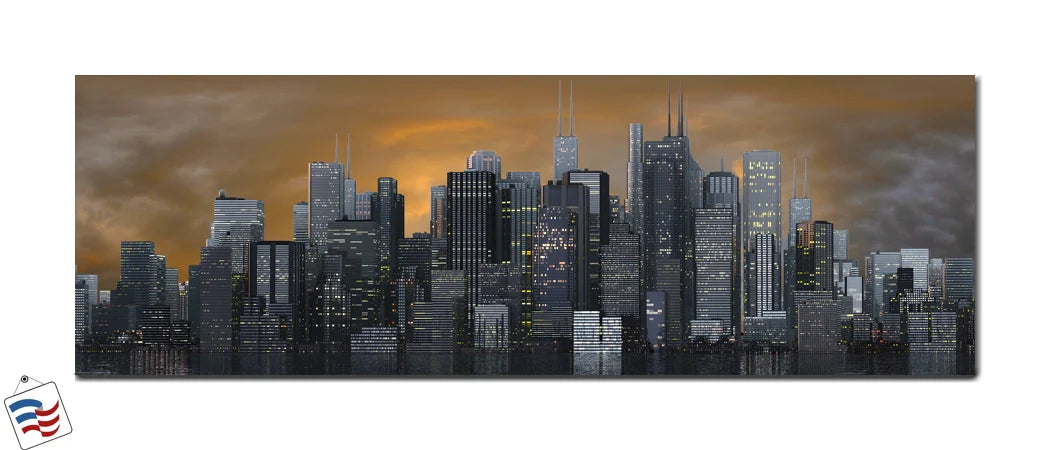 Urban Majesty - Cityscape at Twilight