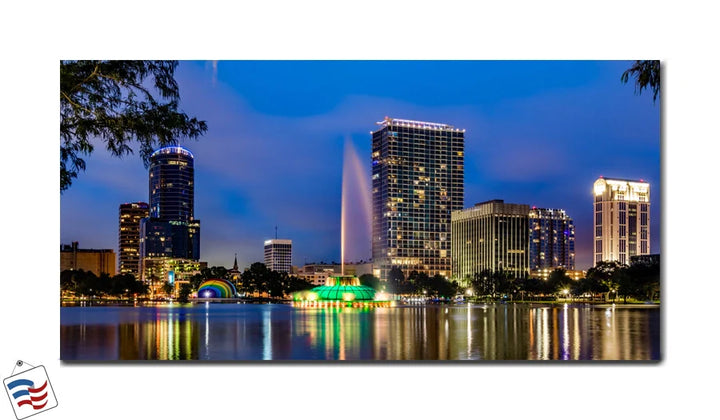 Orlando Nights - Lake Eola Skyline Illuminated