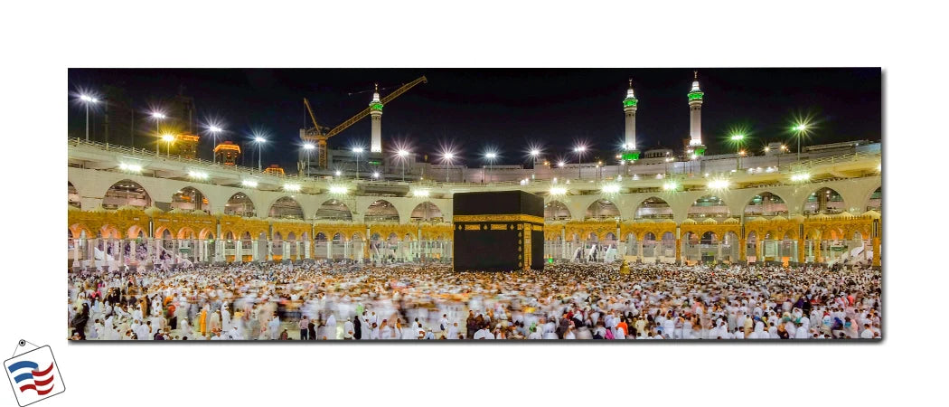Sacred Gathering - The Holy Kaaba at Night