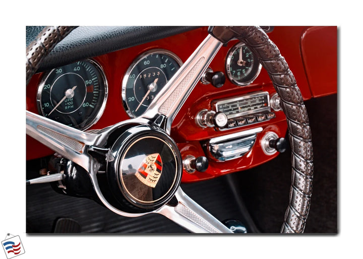 Vintage Precision - Classic Car Dashboard and Steering Wheel