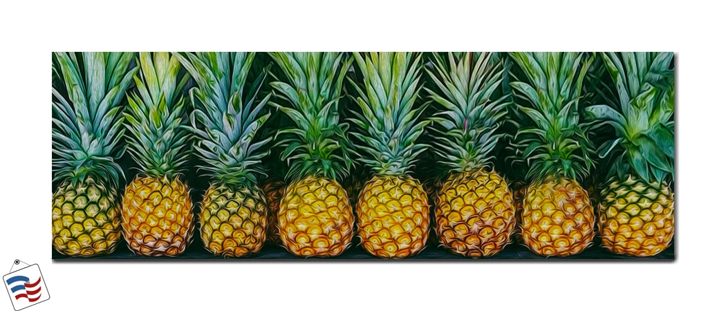Pineapple Row - A Vibrant Tropical Display