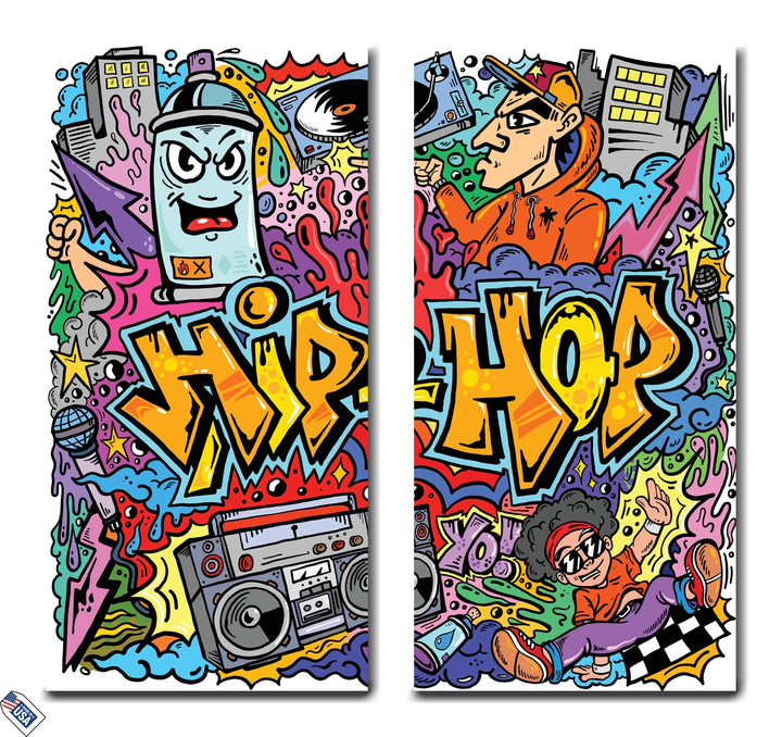 Hip Hop Vibes - Premium Wall Art