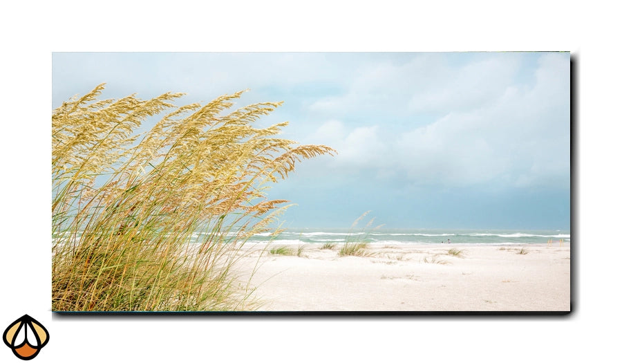 Golden Breeze - Windswept Beach Serenity Wall Art