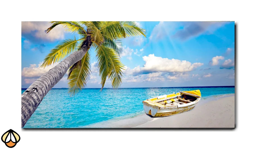 Tropical Escape - Peaceful Beachfront Wall Art
