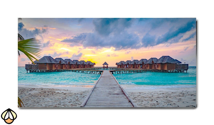 Overwater Villas at Sunset - Dream Escape