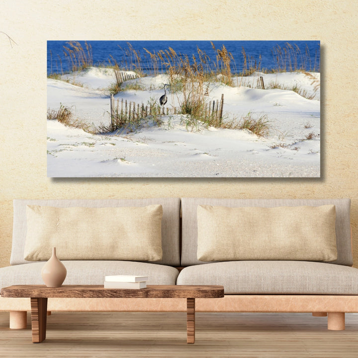 Serene Shoreline - Seaside Solitude Wall Art