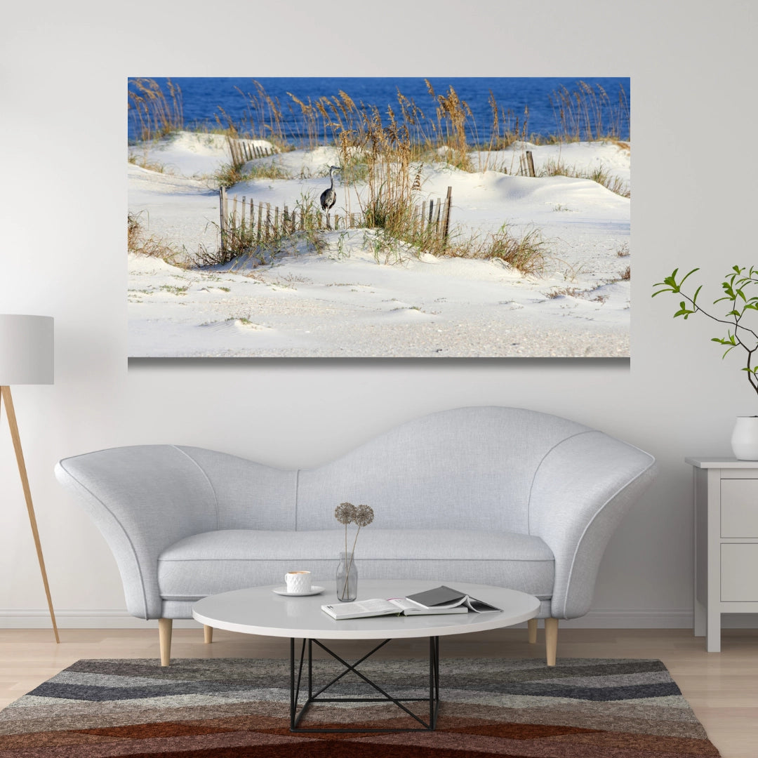 Serene Shoreline - Seaside Solitude Wall Art