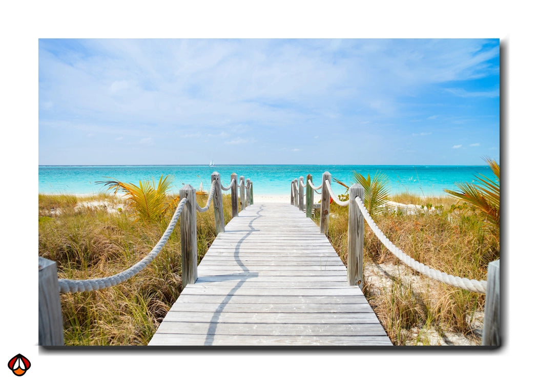Serene Pathway to Paradise - Premium Wall Art