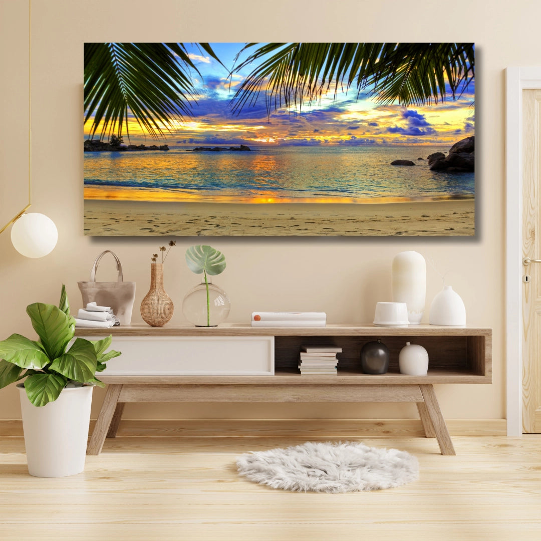 Golden Horizon - Sunset Reflection Artwork