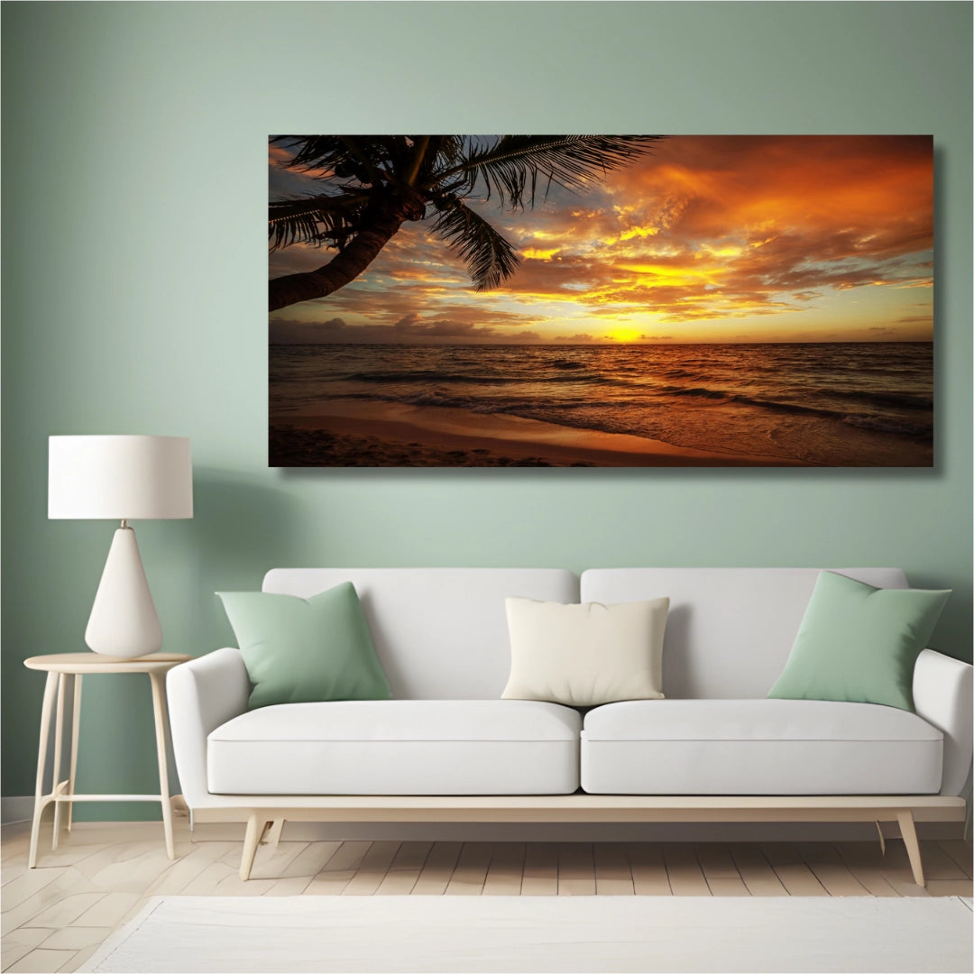 Golden Horizons - Sunset Serenity Wall Art