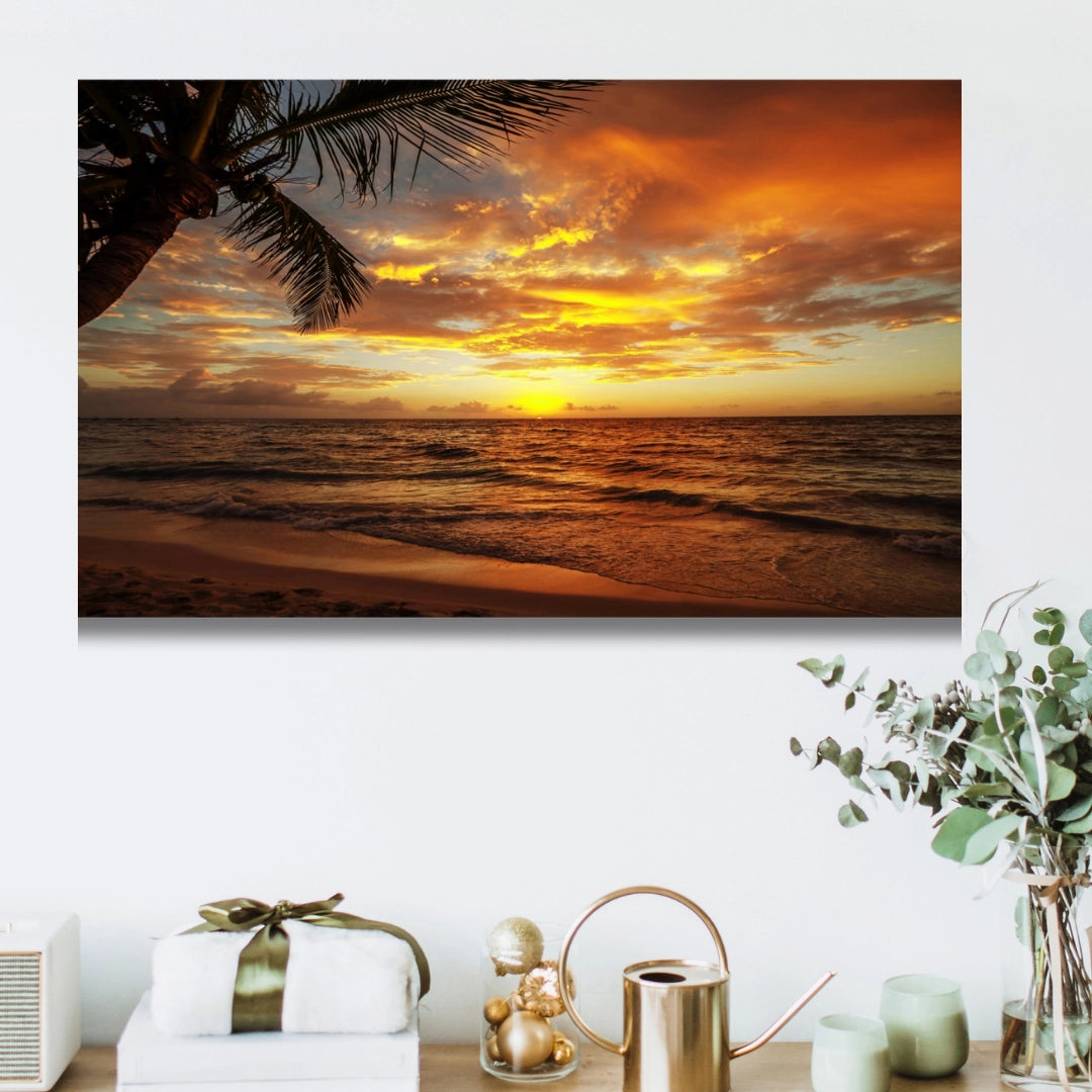 Golden Horizons - Sunset Serenity Wall Art