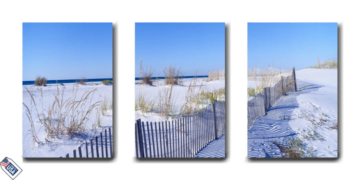 Coastal Tranquility - Premium Triptych Wall Art