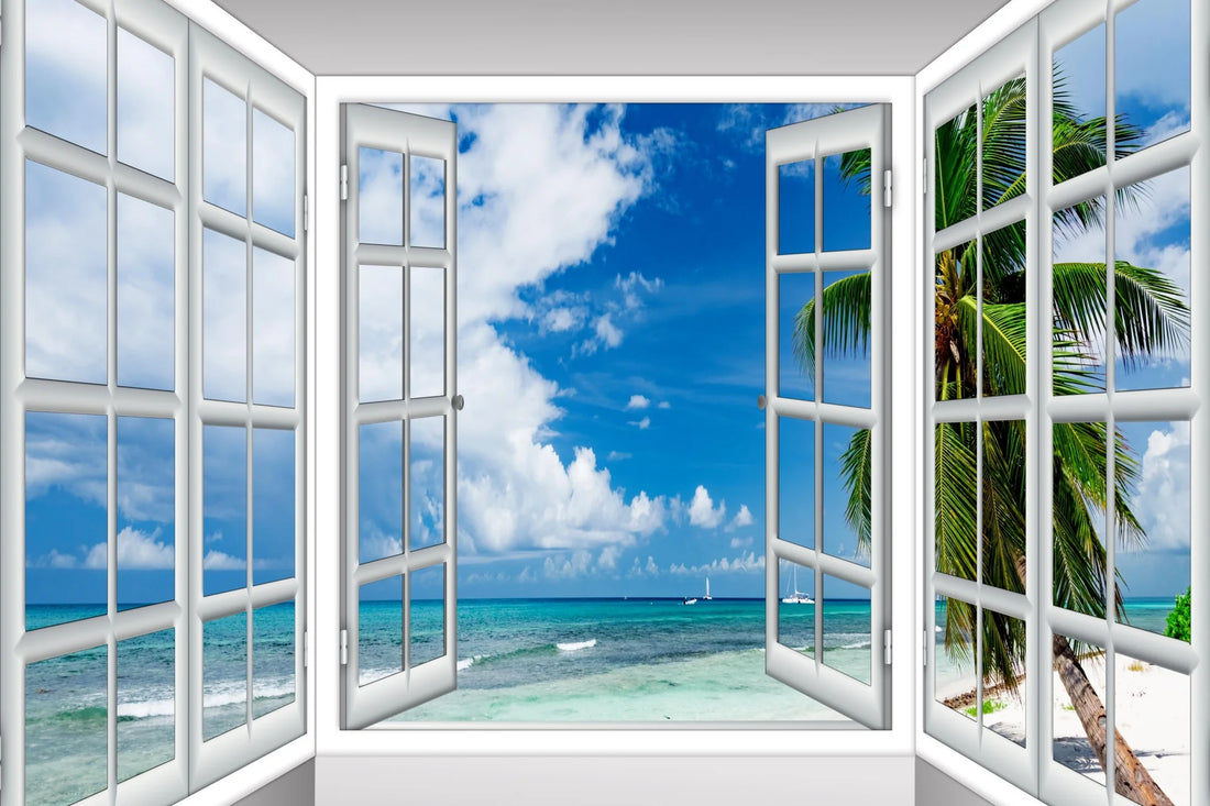 Tropical Tranquility - A Window to Bliss
