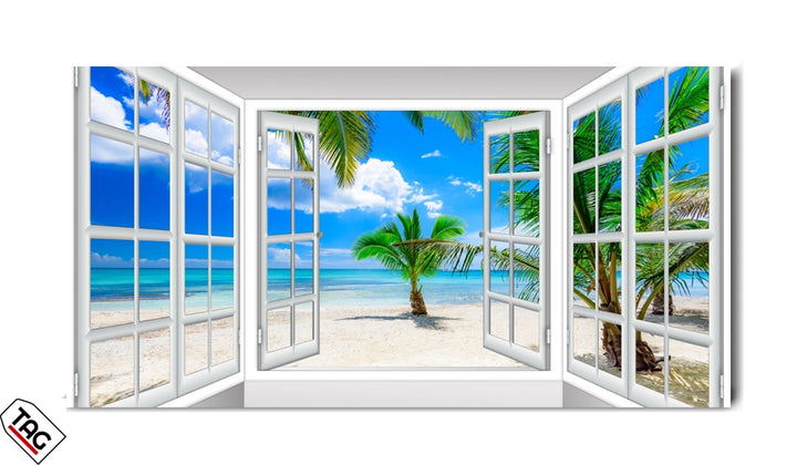 Tropical Paradise - A Window to Serenity