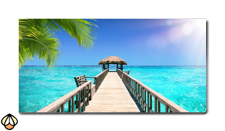 Tropical Bliss - Ocean Pier Retreat Wall Art