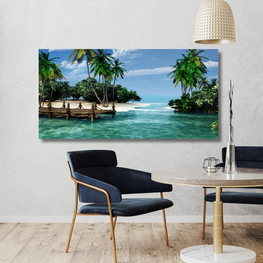 Tropical Escape - Secluded Island Paradise Wall Art