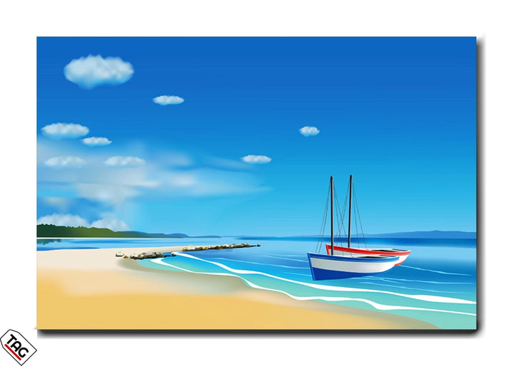 Serene Shores - Boats at Rest