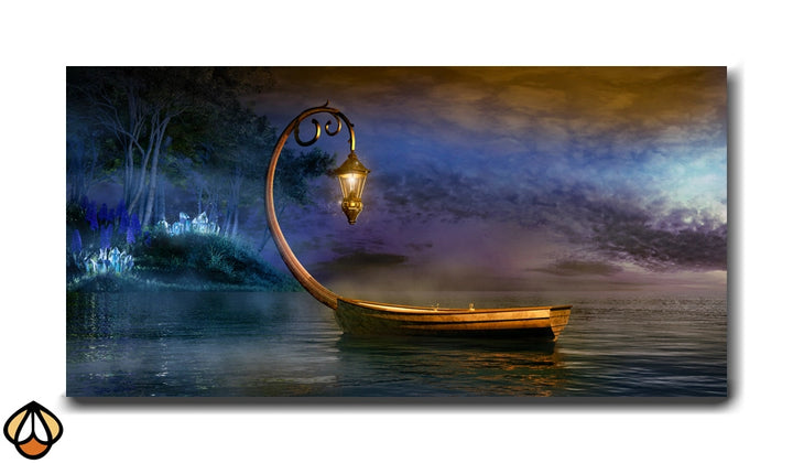 Mystical Voyage - Dreamlike Boat Scene