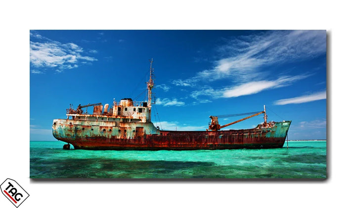Rustic Beauty - Shipwreck in Crystal Waters