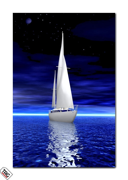 Moonlit Voyage - Sailing Under the Stars