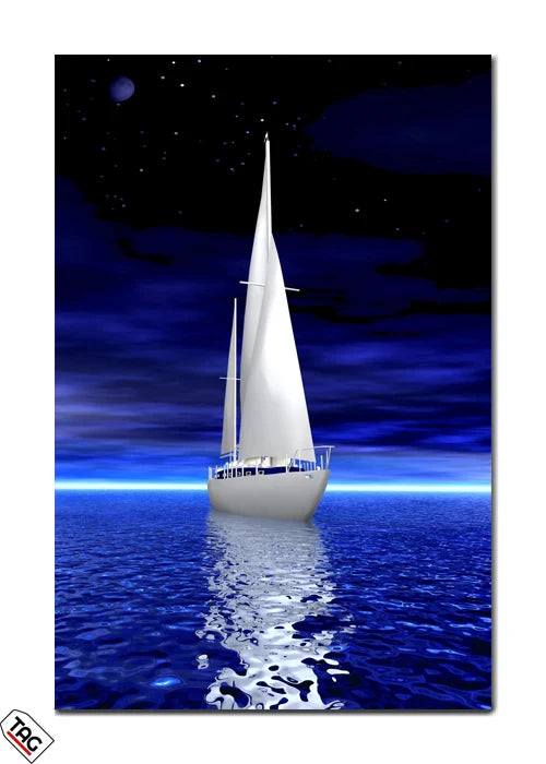 Moonlit Voyage - Sailing Under the Stars