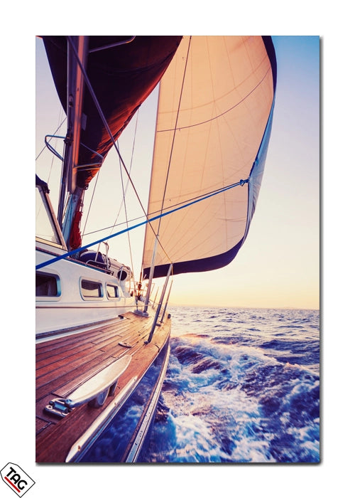 Sailing Serenity - A Journey at Sunset