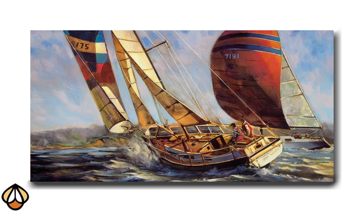 Sailing Triumph - Energetic Regatta Scene