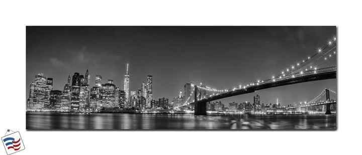 City Lights - New York Skyline in Black and White