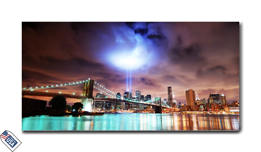 Brooklyn Bridge and Tribute in Light – A Symbol of Resilience
