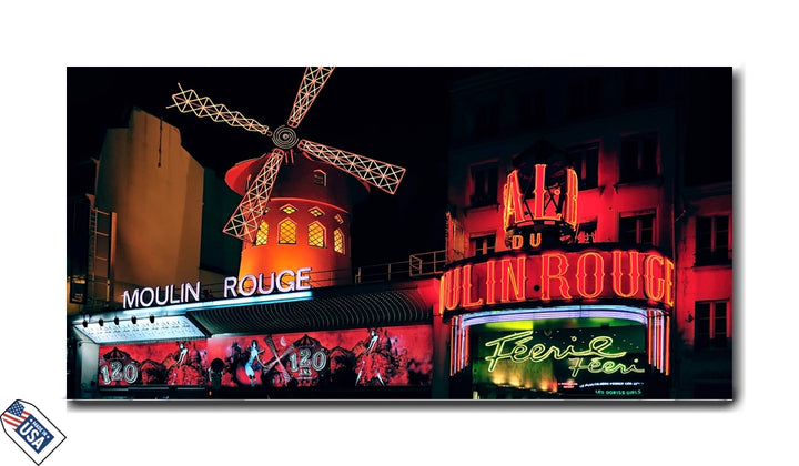 Moulin Rouge at Night – The Heart of Parisian Entertainment