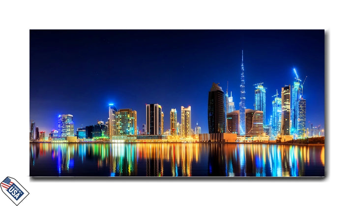 Dubai Skyline at Night – A Vision of Modern Luxury