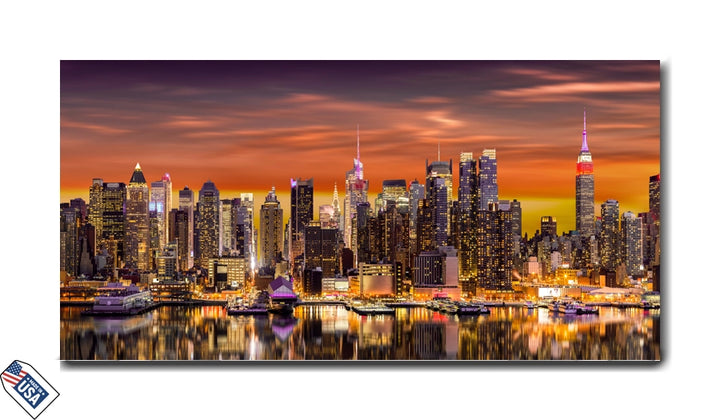 New York City Skyline at Dusk – A Timeless View