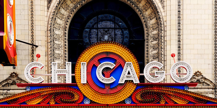 Chicago Theater Sign – A Bright Landmark of the Windy City