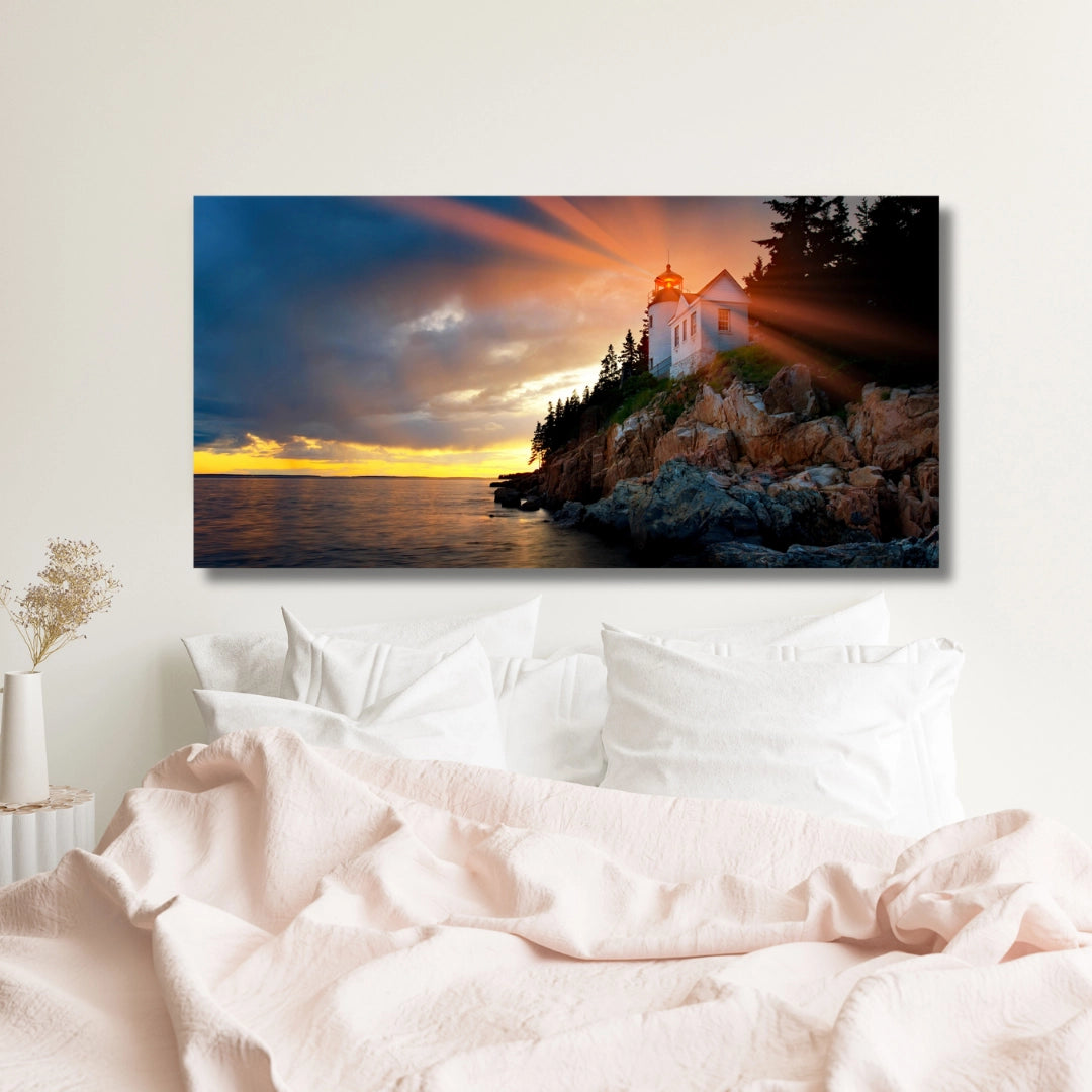 Radiant Dawn - Lighthouse at Sunrise