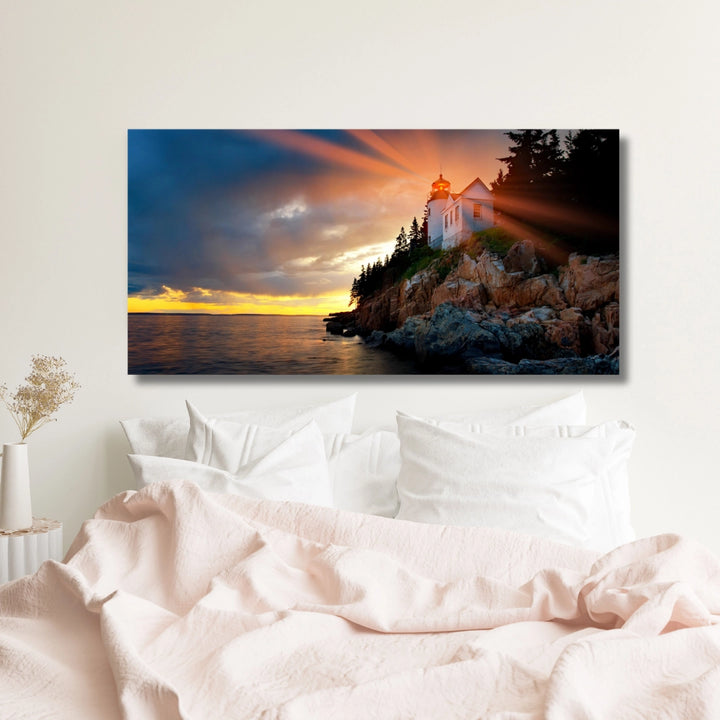 Radiant Dawn - Lighthouse at Sunrise