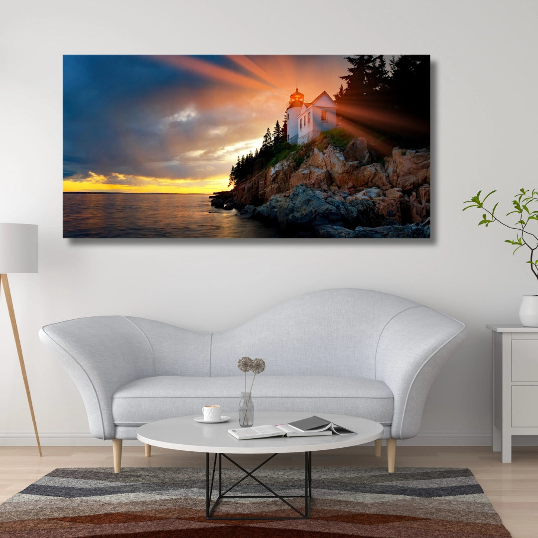 Radiant Dawn - Lighthouse at Sunrise