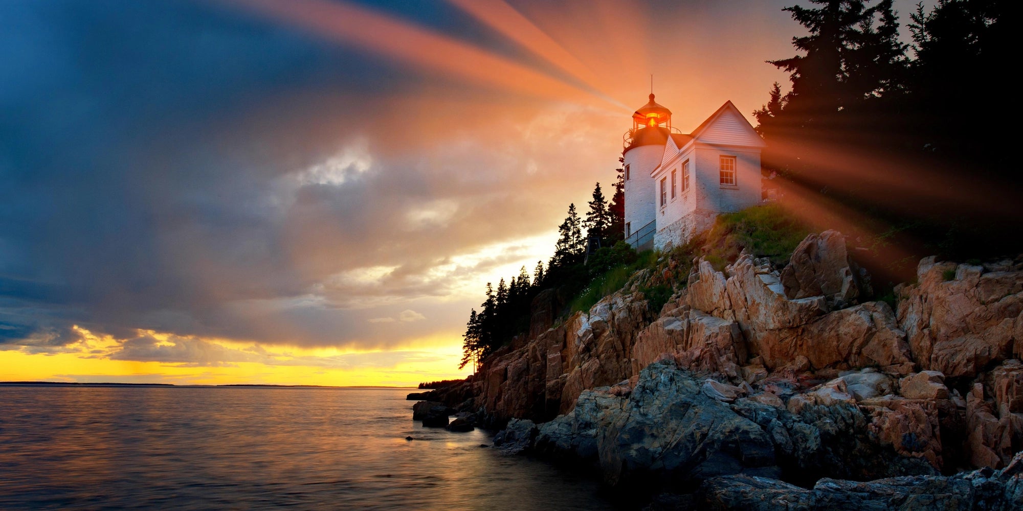 Radiant Dawn - Lighthouse at Sunrise
