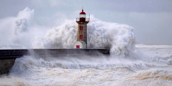 Fury of the Sea - Lighthouse Amidst the Storm