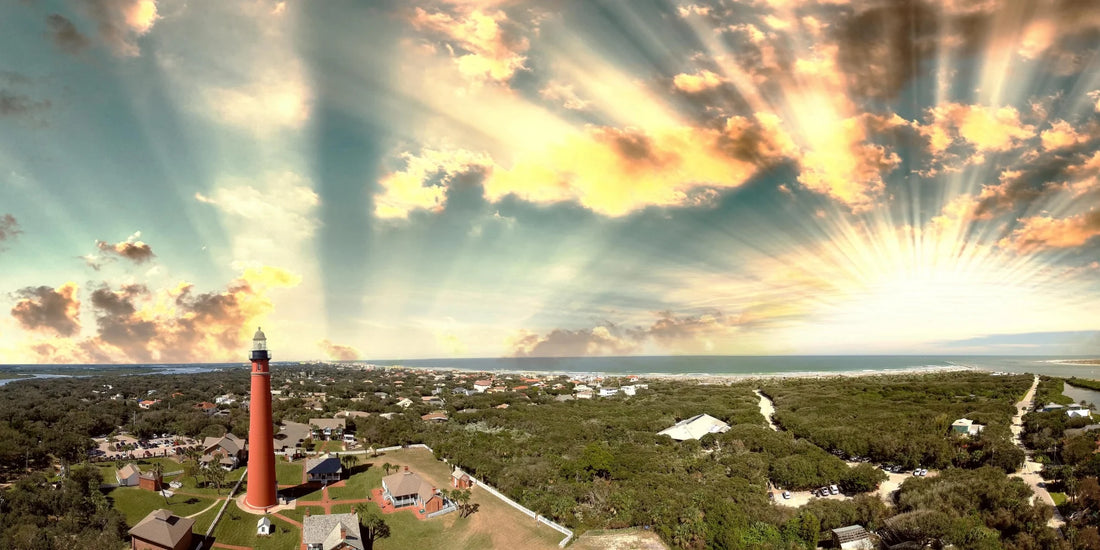 Beacon of Light - A Lighthouse at Sunrise