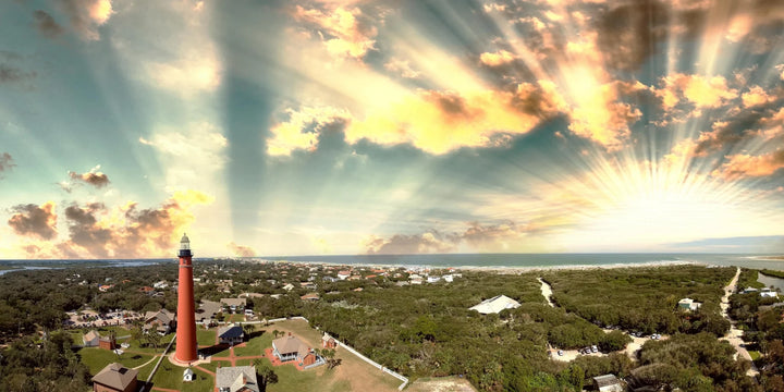 Beacon of Light - A Lighthouse at Sunrise