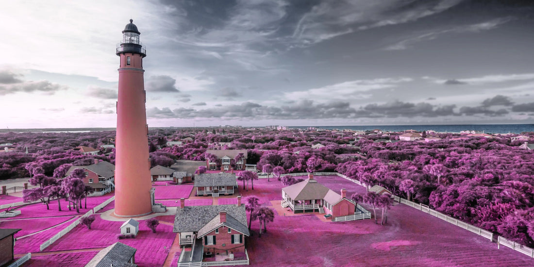 Dreamscape Lighthouse - Surreal Infrared Art