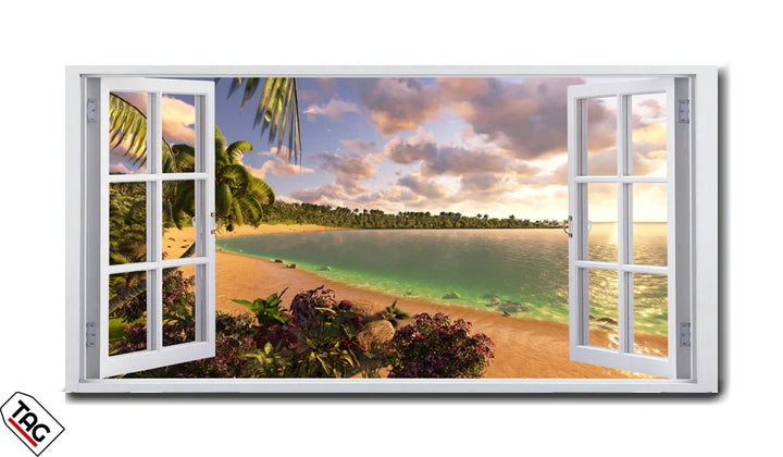 Golden Horizon - Sunset Serenity View