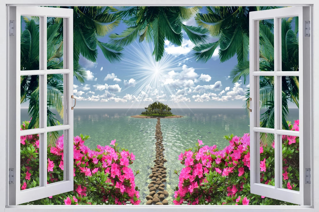Pathway to Paradise - A Scenic Window Escape