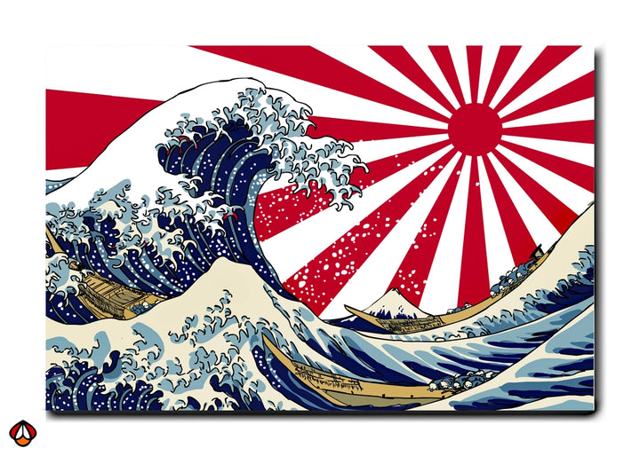 The Rising Sun Wave - Premium Wall Art