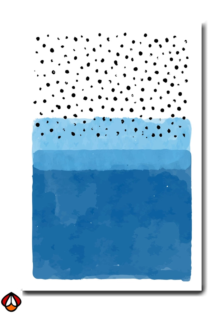 Blue Cascade - Modern Wall Art