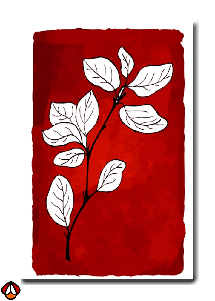 Crimson Blossom - Botanical Wall Art