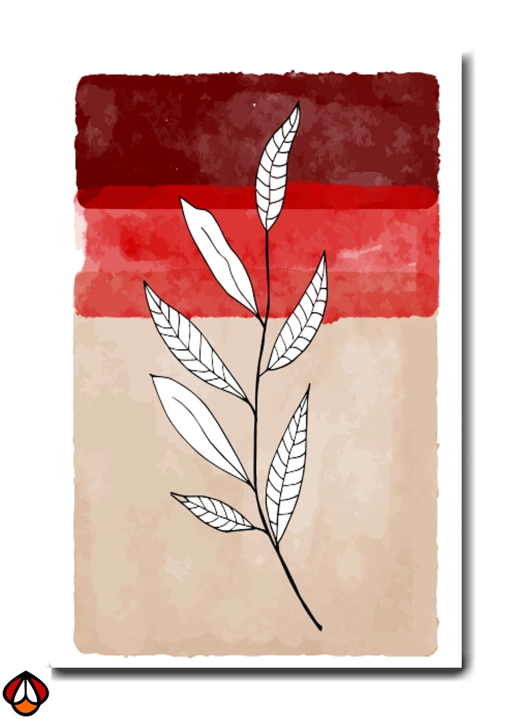 Scarlet Layers - Botanical Wall Art