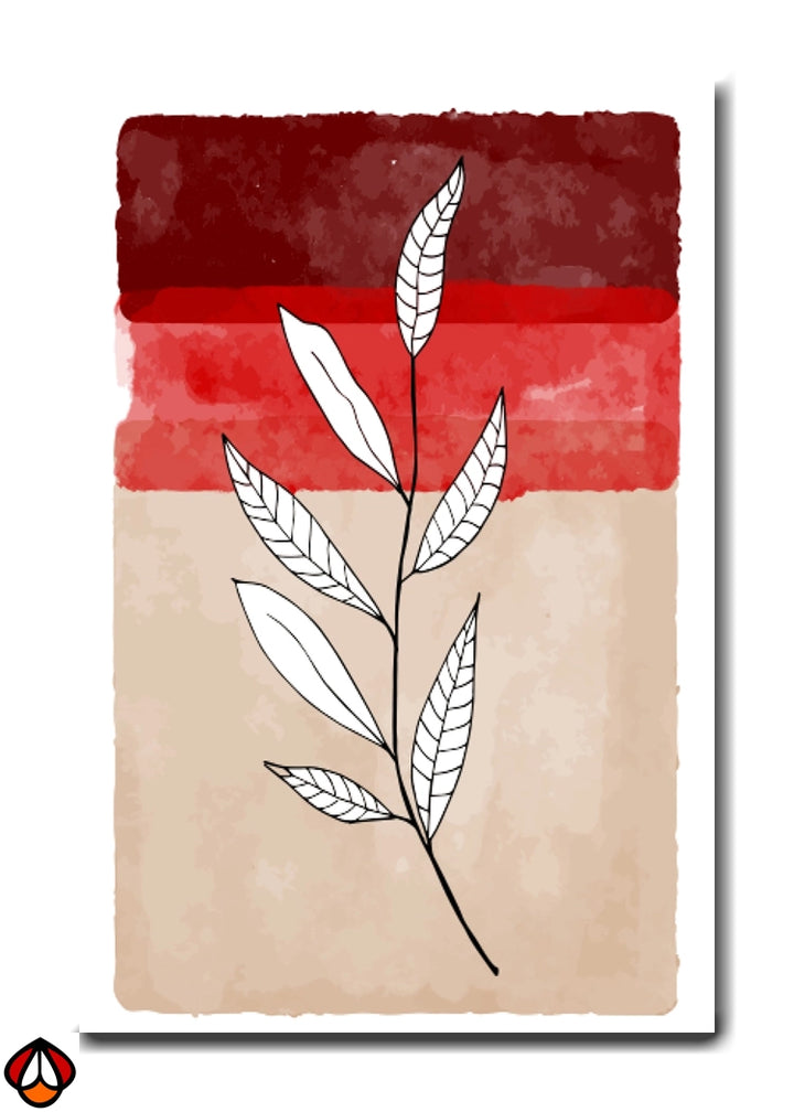 Scarlet Layers - Botanical Wall Art